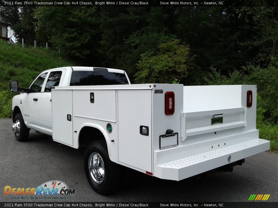 2021 Ram 3500 Tradesman Crew Cab 4x4 Chassis Bright White / Diesel Gray/Black Photo #10