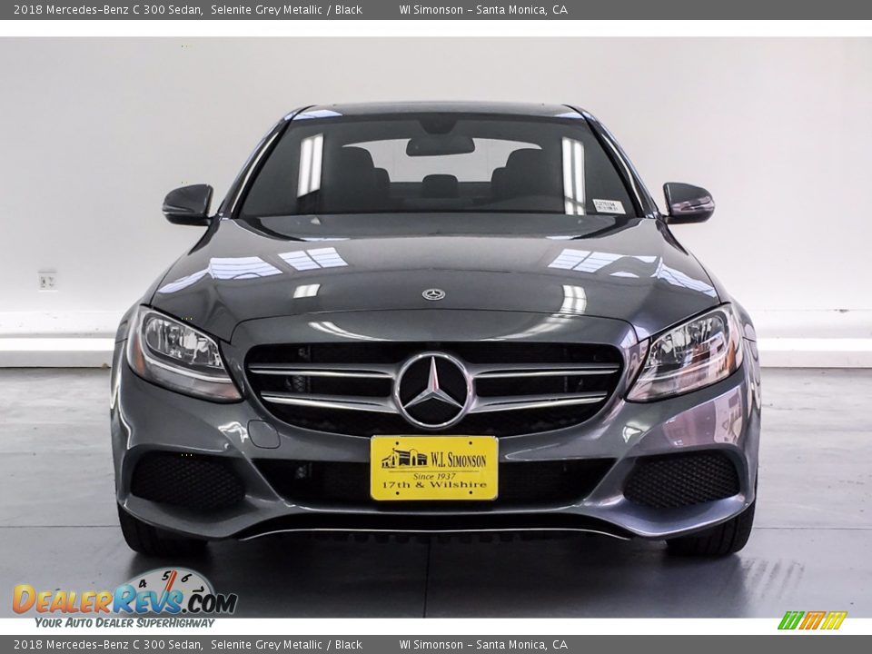 2018 Mercedes-Benz C 300 Sedan Selenite Grey Metallic / Black Photo #2