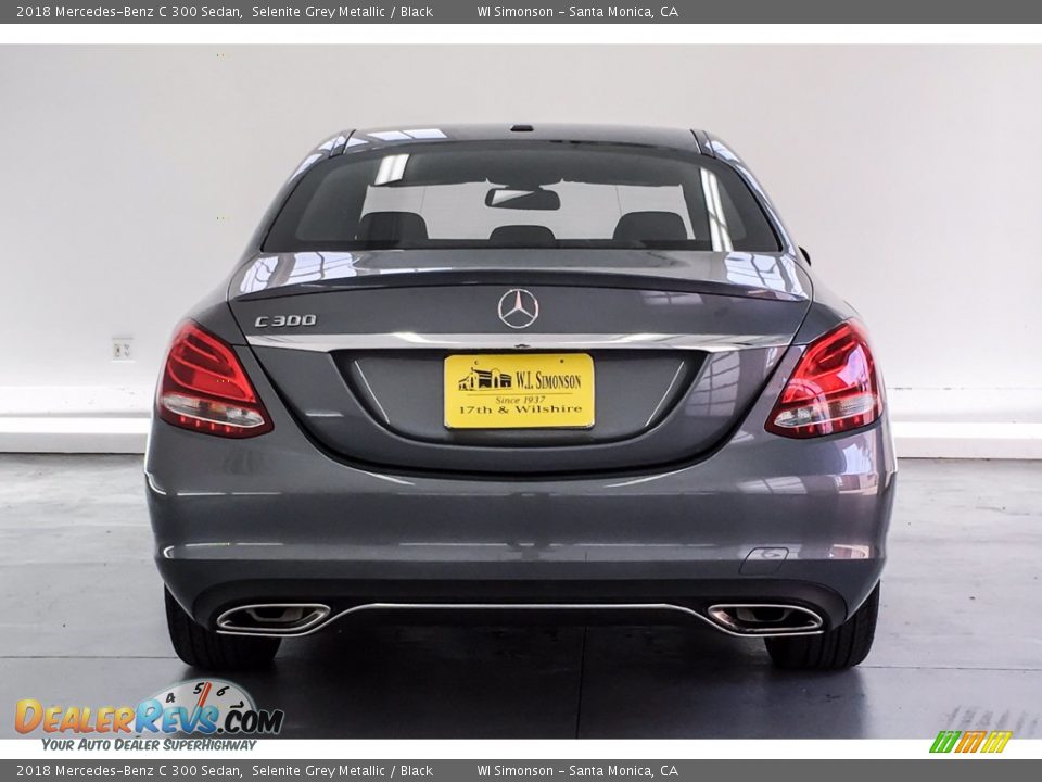 2018 Mercedes-Benz C 300 Sedan Selenite Grey Metallic / Black Photo #3