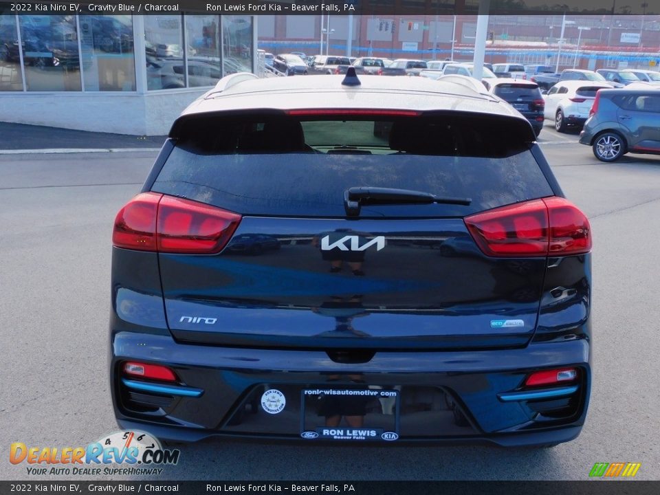 2022 Kia Niro EV Gravity Blue / Charcoal Photo #3