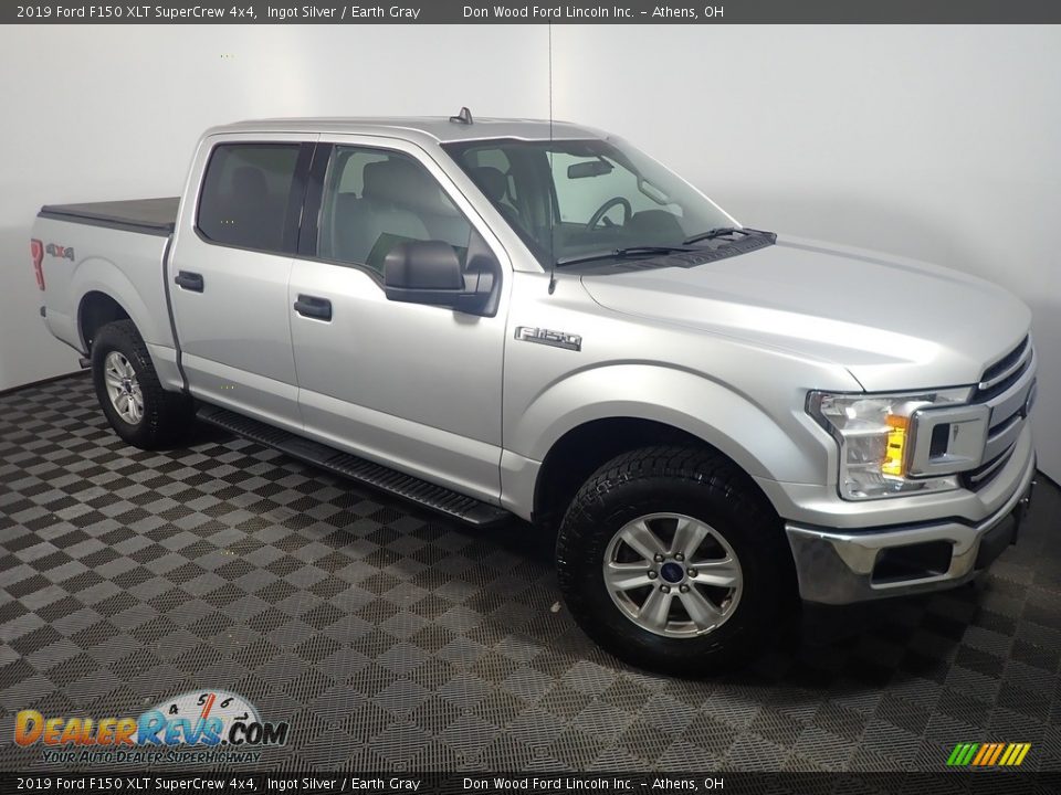2019 Ford F150 XLT SuperCrew 4x4 Ingot Silver / Earth Gray Photo #3