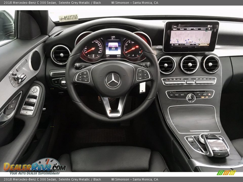 2018 Mercedes-Benz C 300 Sedan Selenite Grey Metallic / Black Photo #4
