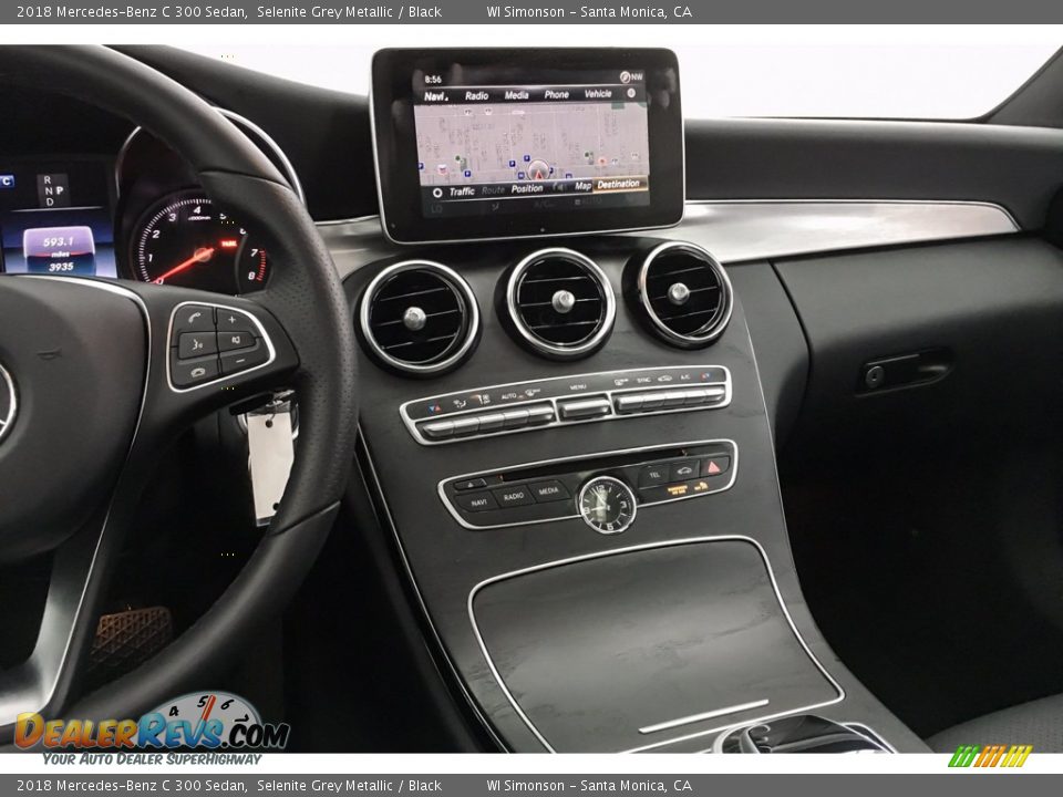 2018 Mercedes-Benz C 300 Sedan Selenite Grey Metallic / Black Photo #5