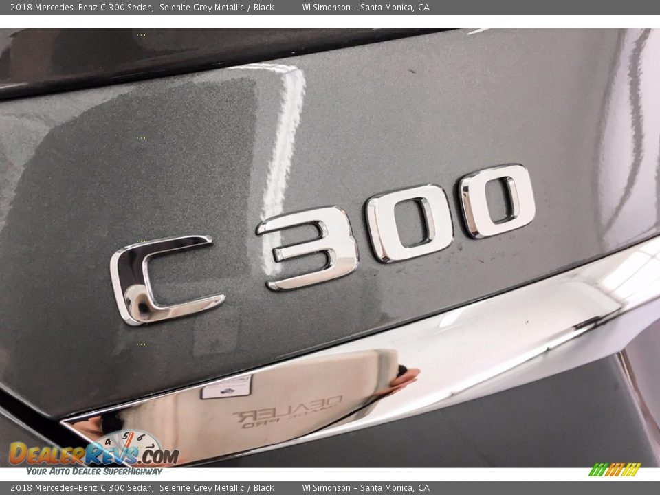 2018 Mercedes-Benz C 300 Sedan Selenite Grey Metallic / Black Photo #7