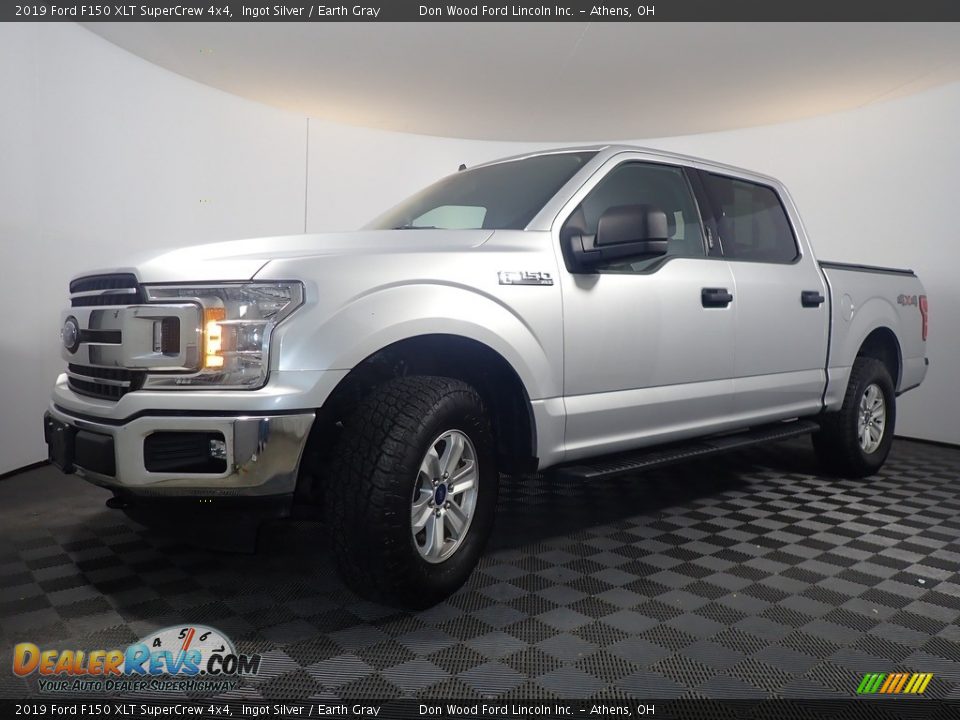 2019 Ford F150 XLT SuperCrew 4x4 Ingot Silver / Earth Gray Photo #8