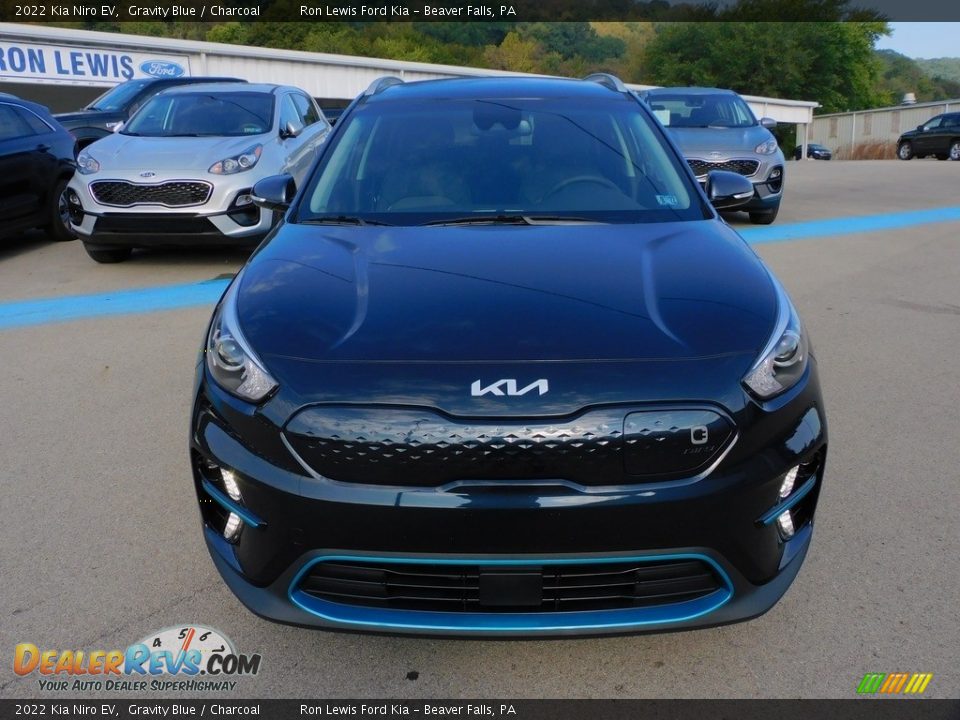 2022 Kia Niro EV Gravity Blue / Charcoal Photo #8