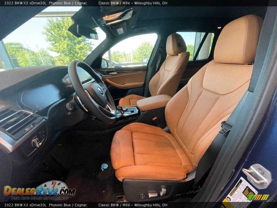 2022 BMW X3 xDrive30i Phytonic Blue / Cognac Photo #4