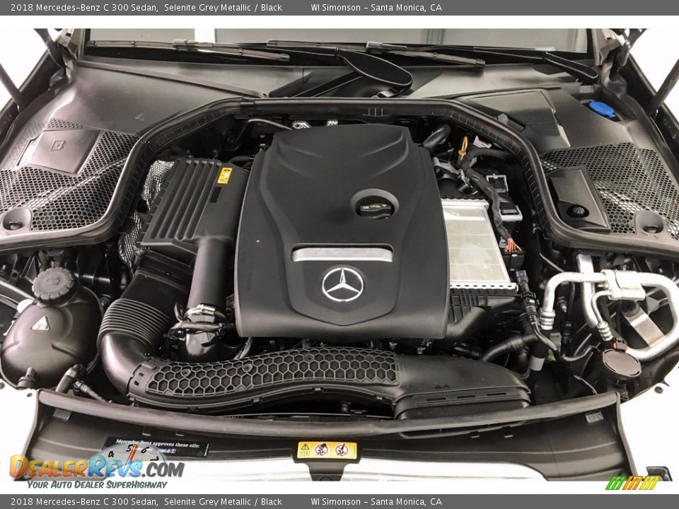 2018 Mercedes-Benz C 300 Sedan Selenite Grey Metallic / Black Photo #9