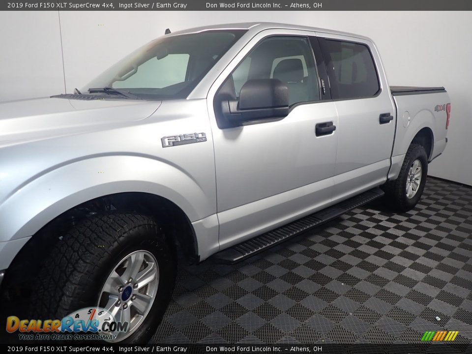 2019 Ford F150 XLT SuperCrew 4x4 Ingot Silver / Earth Gray Photo #10