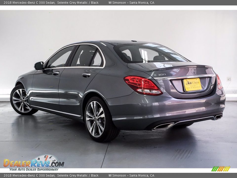2018 Mercedes-Benz C 300 Sedan Selenite Grey Metallic / Black Photo #10