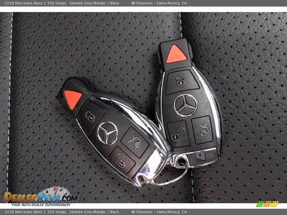 2018 Mercedes-Benz C 300 Sedan Selenite Grey Metallic / Black Photo #11