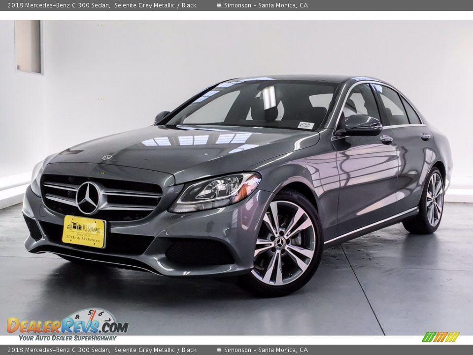 2018 Mercedes-Benz C 300 Sedan Selenite Grey Metallic / Black Photo #12