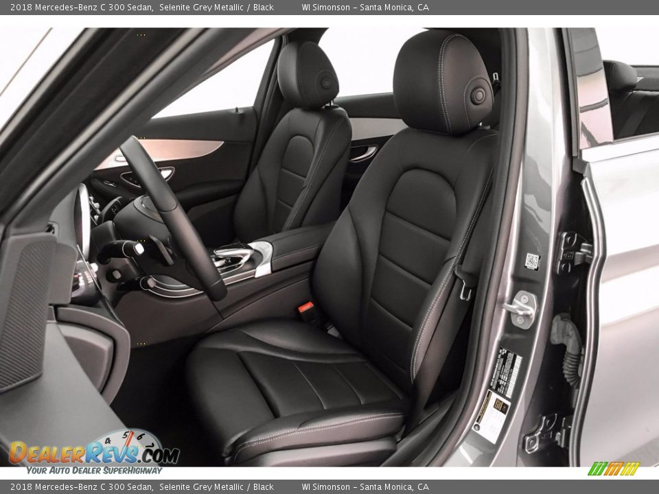 2018 Mercedes-Benz C 300 Sedan Selenite Grey Metallic / Black Photo #15