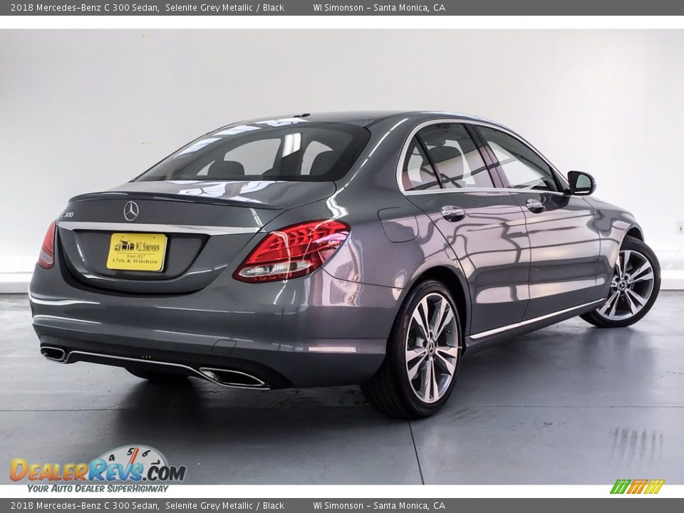 2018 Mercedes-Benz C 300 Sedan Selenite Grey Metallic / Black Photo #16