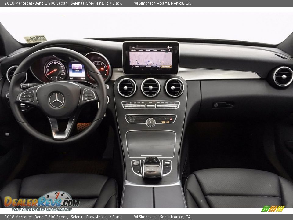 2018 Mercedes-Benz C 300 Sedan Selenite Grey Metallic / Black Photo #18