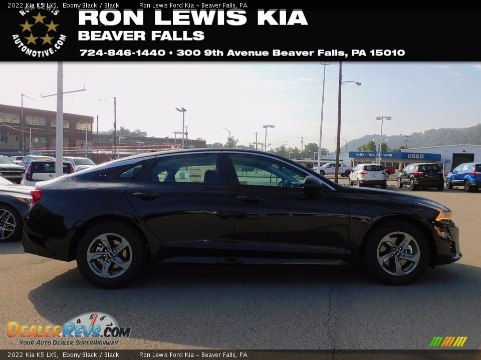2022 Kia K5 LXS Ebony Black / Black Photo #1