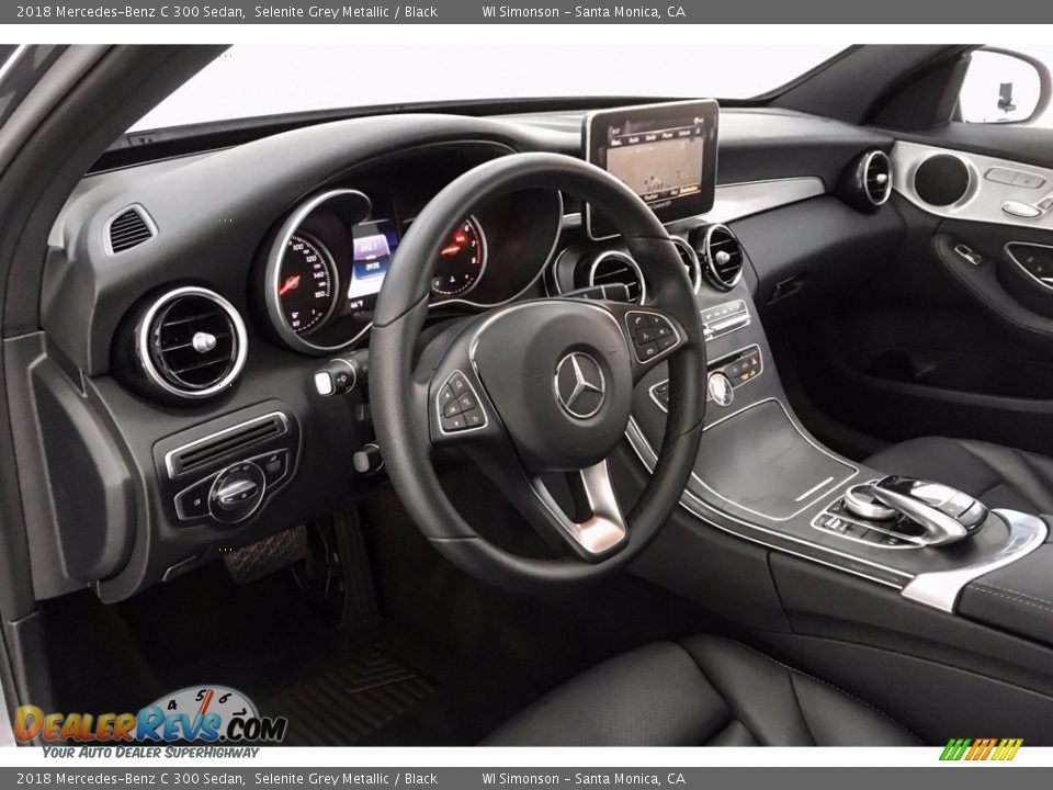 2018 Mercedes-Benz C 300 Sedan Selenite Grey Metallic / Black Photo #23