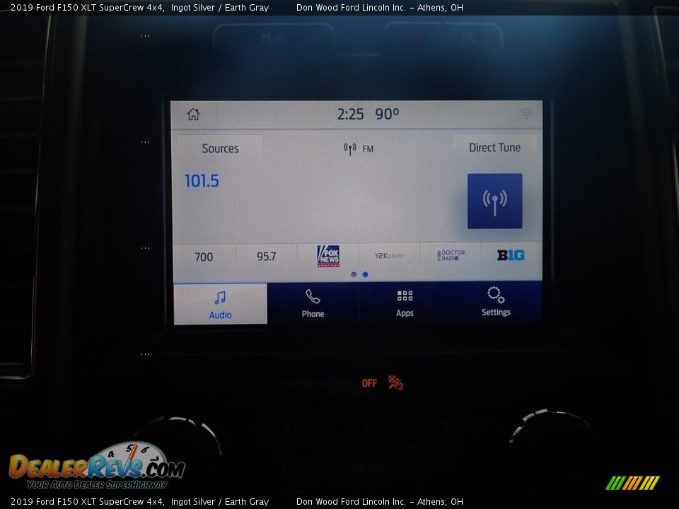 2019 Ford F150 XLT SuperCrew 4x4 Ingot Silver / Earth Gray Photo #26