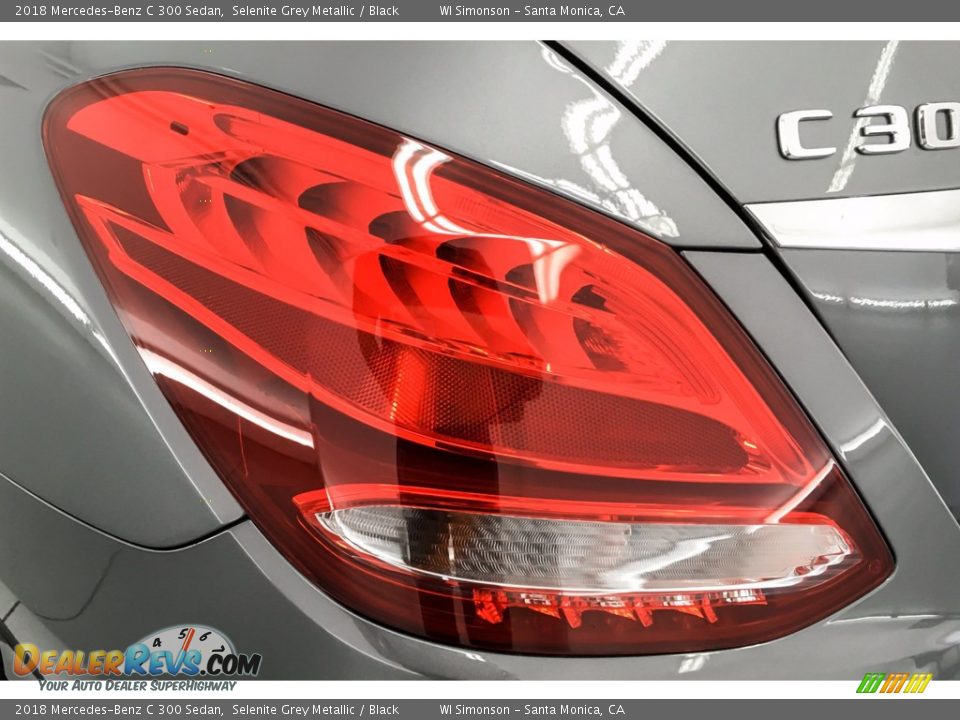 2018 Mercedes-Benz C 300 Sedan Selenite Grey Metallic / Black Photo #27