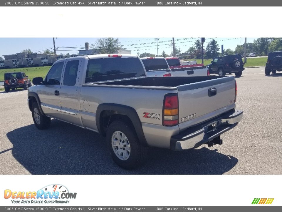 2005 GMC Sierra 1500 SLT Extended Cab 4x4 Silver Birch Metallic / Dark Pewter Photo #2