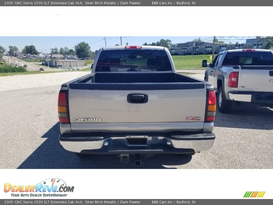 2005 GMC Sierra 1500 SLT Extended Cab 4x4 Silver Birch Metallic / Dark Pewter Photo #3