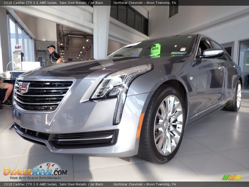 2018 Cadillac CT6 3.6 AWD Sedan Satin Steel Metallic / Jet Black Photo #2