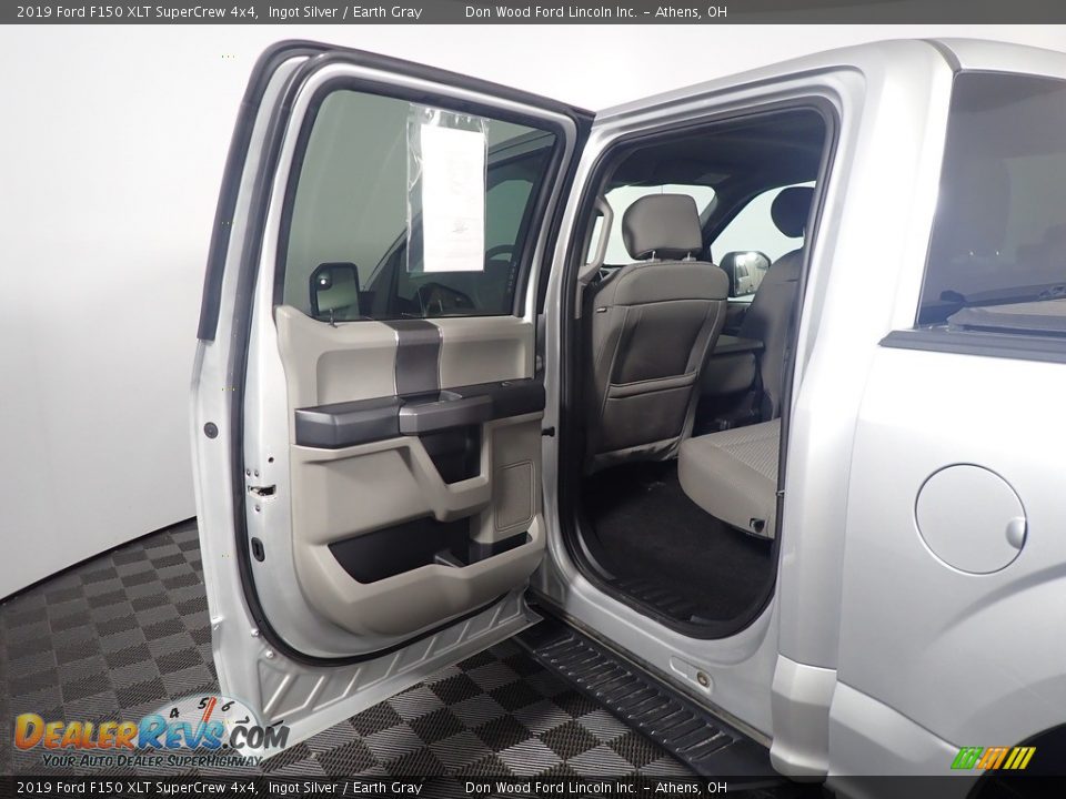 2019 Ford F150 XLT SuperCrew 4x4 Ingot Silver / Earth Gray Photo #35