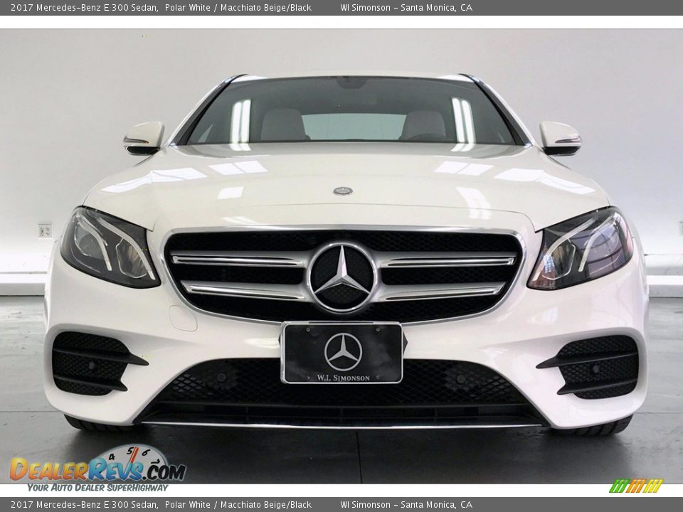 2017 Mercedes-Benz E 300 Sedan Polar White / Macchiato Beige/Black Photo #2