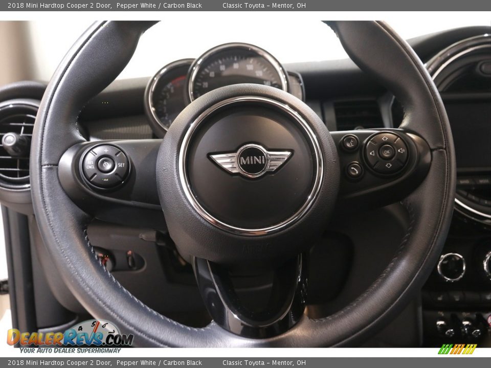 2018 Mini Hardtop Cooper 2 Door Pepper White / Carbon Black Photo #6