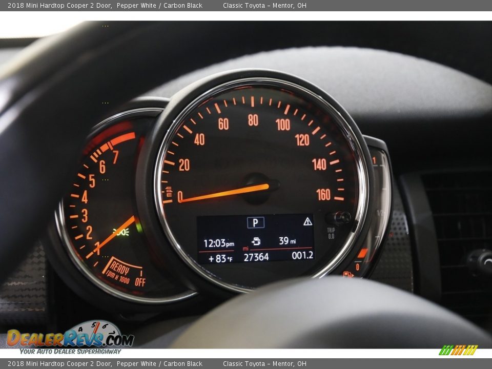 2018 Mini Hardtop Cooper 2 Door Pepper White / Carbon Black Photo #7