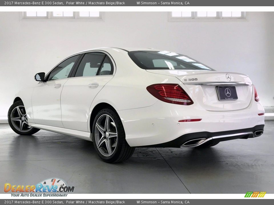 2017 Mercedes-Benz E 300 Sedan Polar White / Macchiato Beige/Black Photo #10