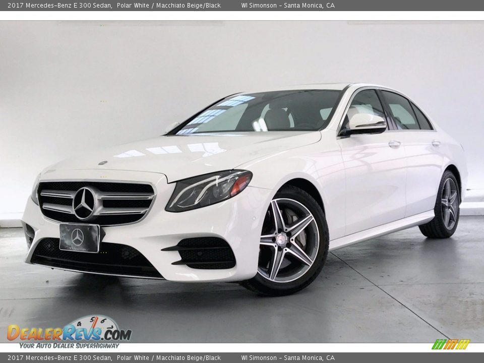 2017 Mercedes-Benz E 300 Sedan Polar White / Macchiato Beige/Black Photo #12