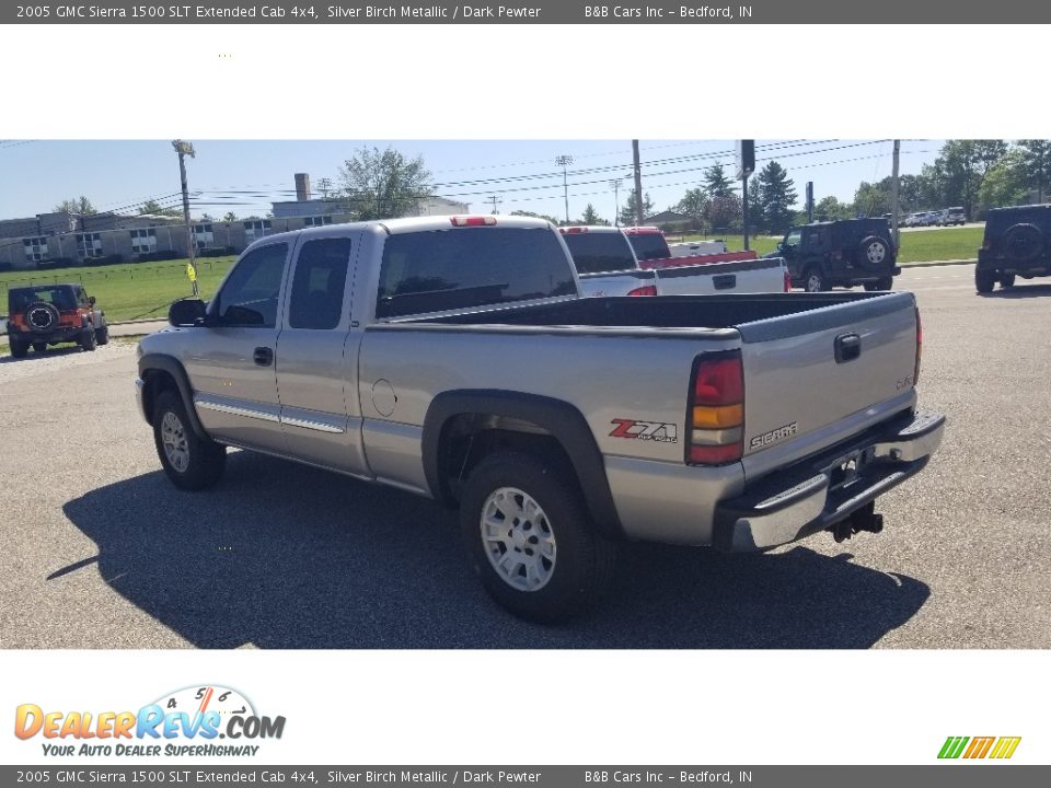 2005 GMC Sierra 1500 SLT Extended Cab 4x4 Silver Birch Metallic / Dark Pewter Photo #21