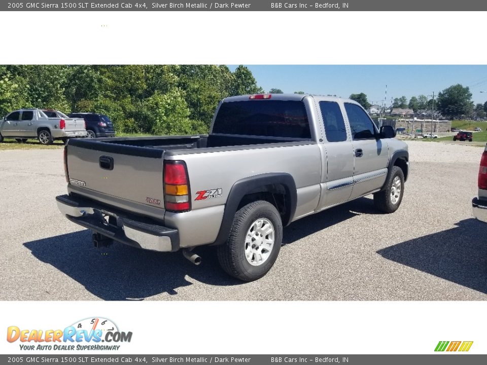 2005 GMC Sierra 1500 SLT Extended Cab 4x4 Silver Birch Metallic / Dark Pewter Photo #22