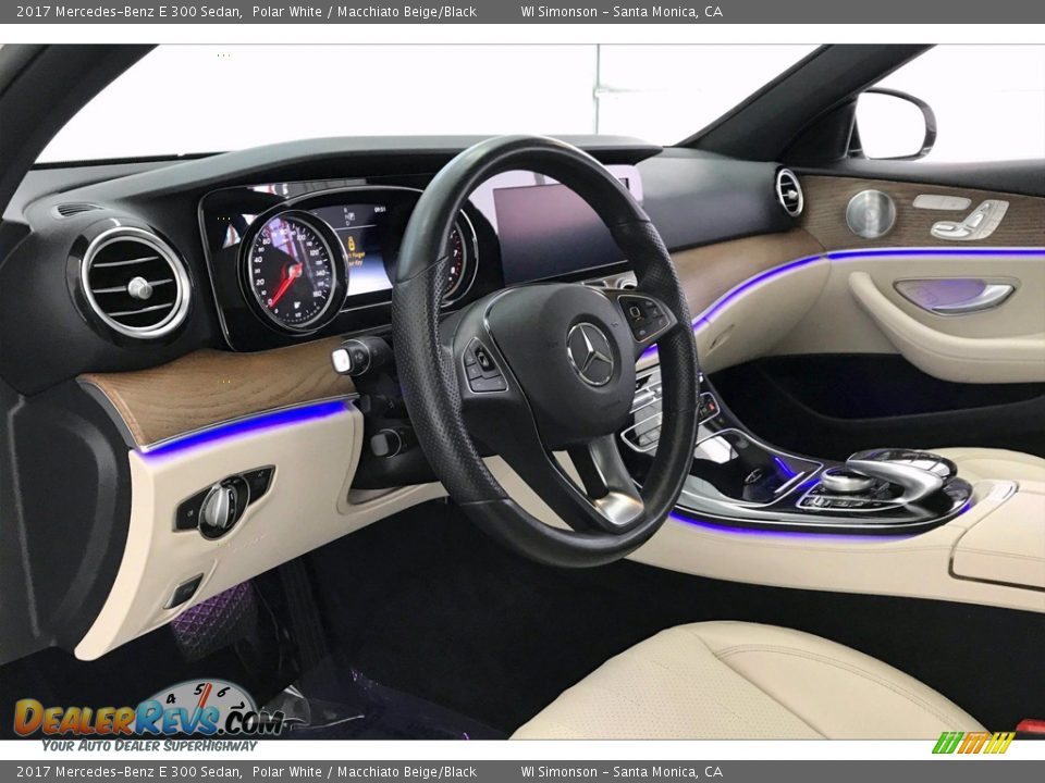 Macchiato Beige/Black Interior - 2017 Mercedes-Benz E 300 Sedan Photo #22