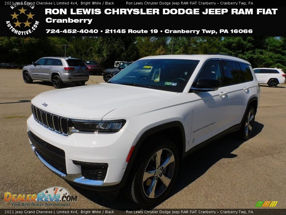 2021 Jeep Grand Cherokee L Limited 4x4 Bright White / Black Photo #1