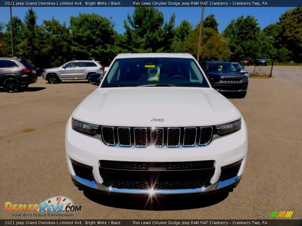2021 Jeep Grand Cherokee L Limited 4x4 Bright White / Black Photo #2