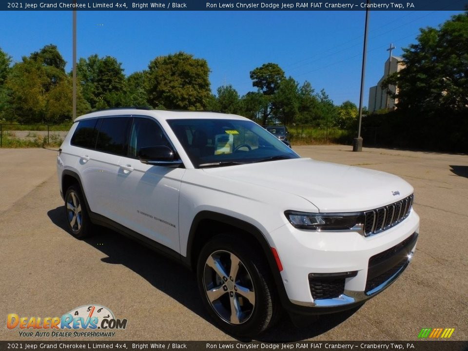 2021 Jeep Grand Cherokee L Limited 4x4 Bright White / Black Photo #3