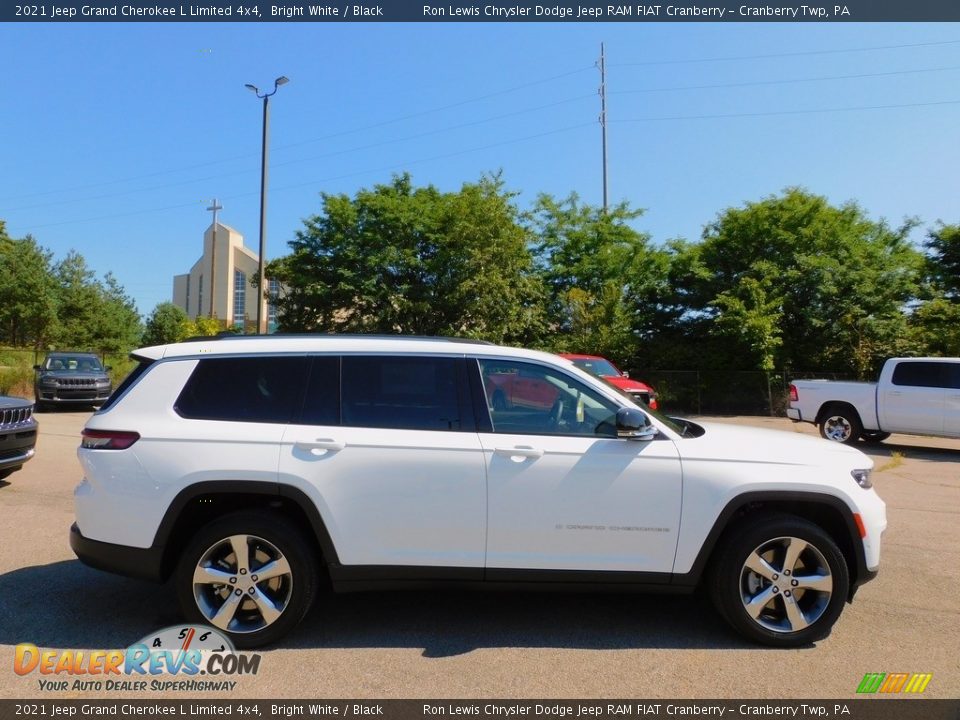 2021 Jeep Grand Cherokee L Limited 4x4 Bright White / Black Photo #4