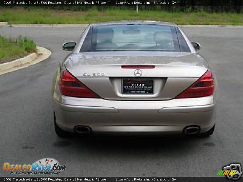 2003 Mercedes-Benz SL 500 Roadster Desert Silver Metallic / Stone Photo #2