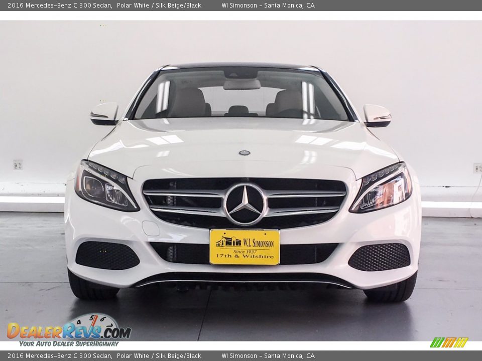 2016 Mercedes-Benz C 300 Sedan Polar White / Silk Beige/Black Photo #2