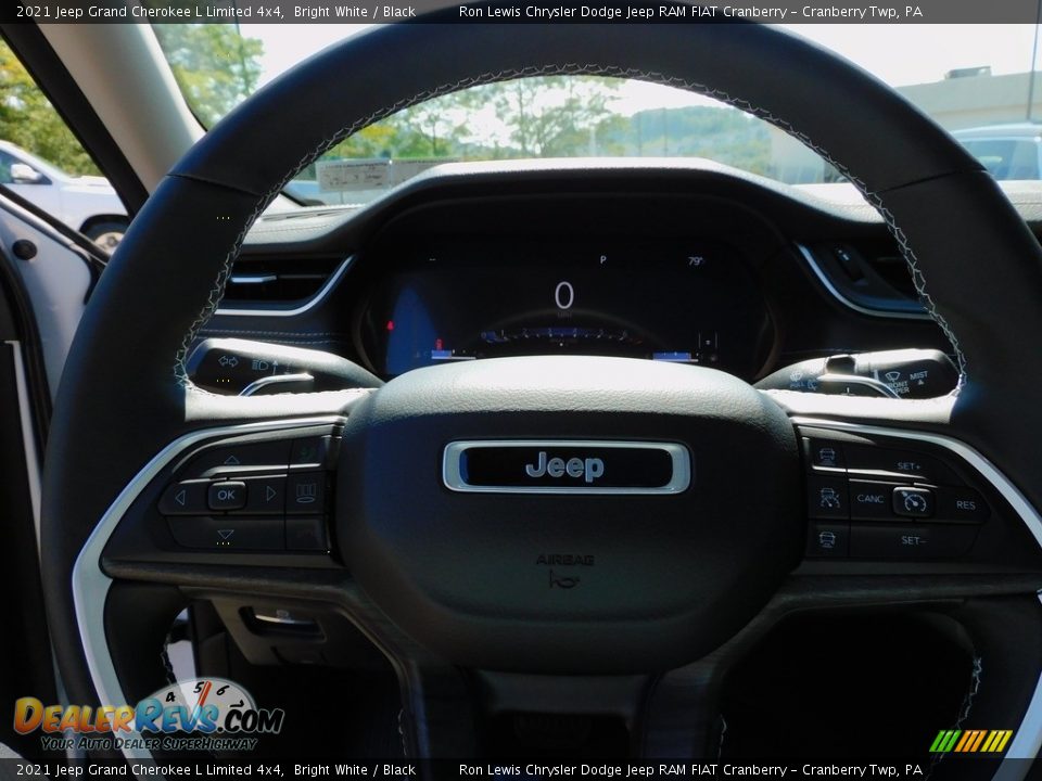 2021 Jeep Grand Cherokee L Limited 4x4 Bright White / Black Photo #20