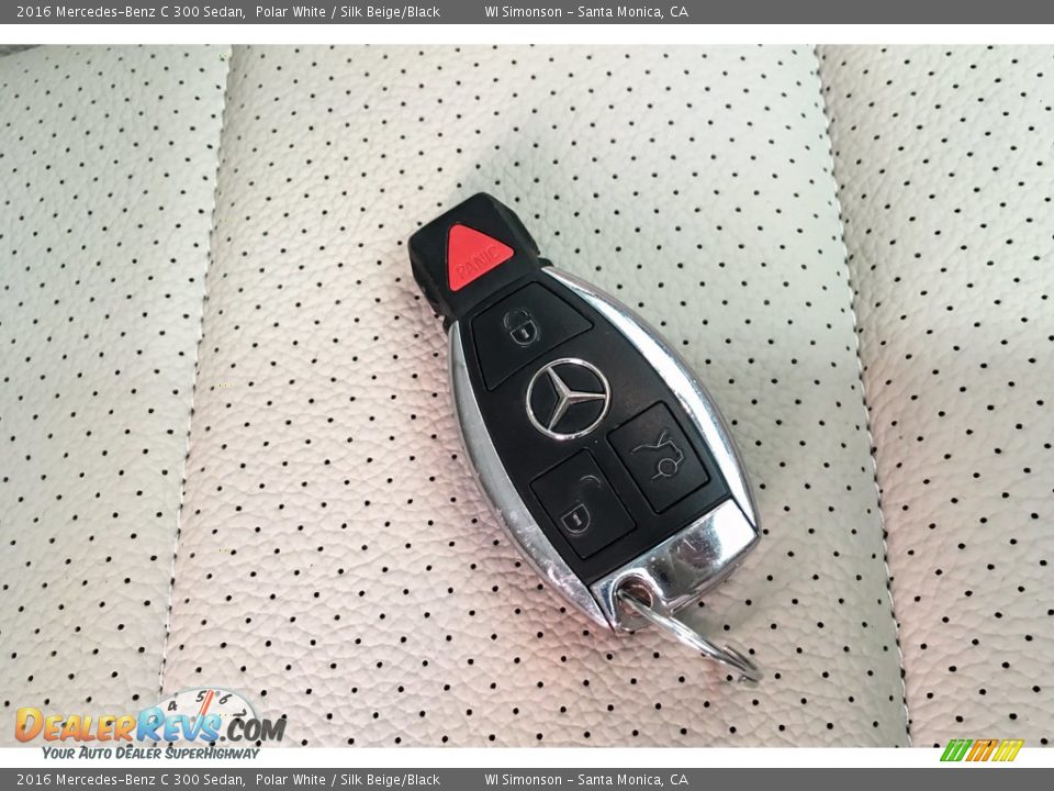 2016 Mercedes-Benz C 300 Sedan Polar White / Silk Beige/Black Photo #11
