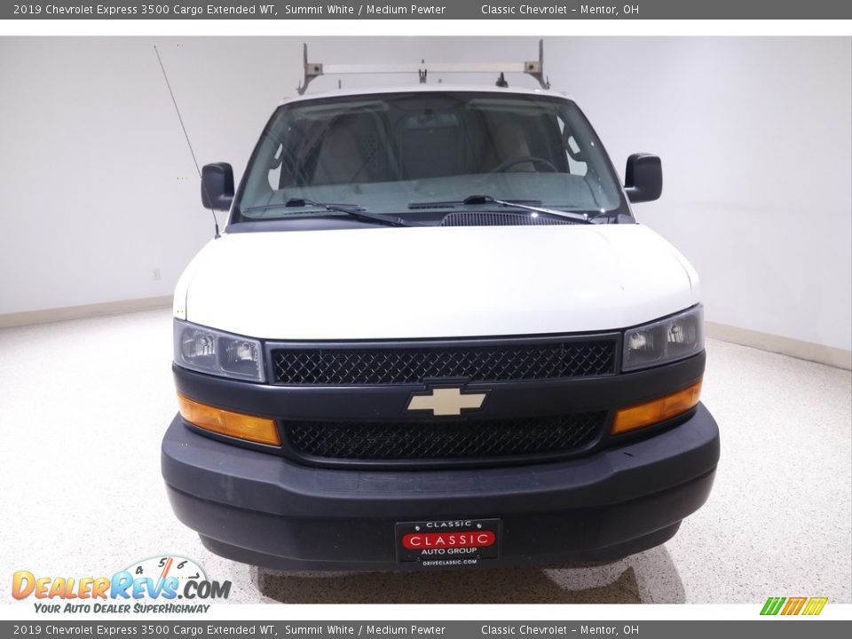 2019 Chevrolet Express 3500 Cargo Extended WT Summit White / Medium Pewter Photo #2