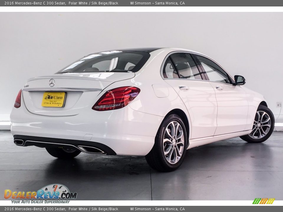 2016 Mercedes-Benz C 300 Sedan Polar White / Silk Beige/Black Photo #16