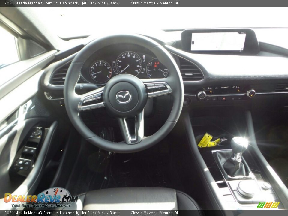 2021 Mazda Mazda3 Premium Hatchback Jet Black Mica / Black Photo #4