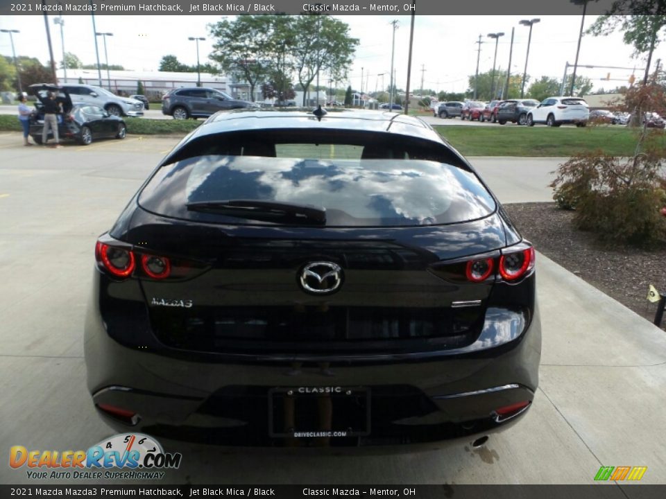 2021 Mazda Mazda3 Premium Hatchback Jet Black Mica / Black Photo #5