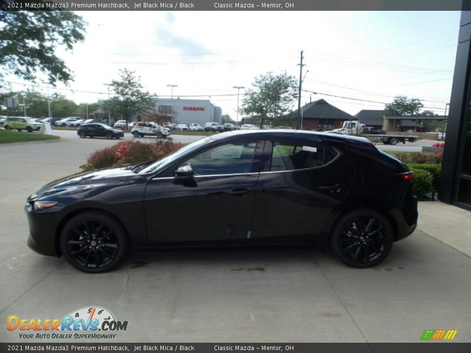 2021 Mazda Mazda3 Premium Hatchback Jet Black Mica / Black Photo #6