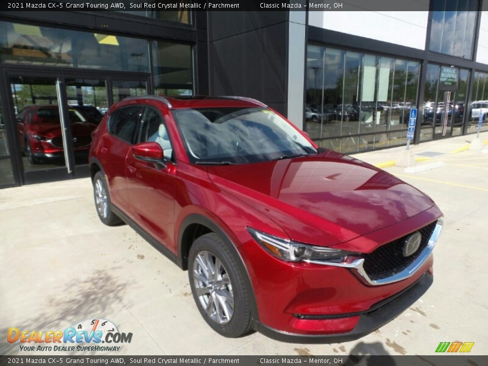 2021 Mazda CX-5 Grand Touring AWD Soul Red Crystal Metallic / Parchment Photo #1