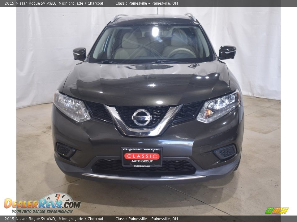 2015 Nissan Rogue SV AWD Midnight Jade / Charcoal Photo #4